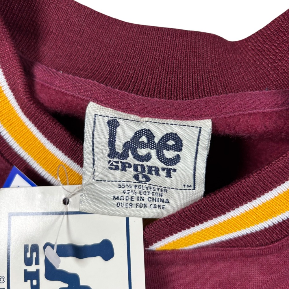 VTG NWT Minnesota Golden Gophers Sweatshirt Men Sz L Maroon Big Ten 90s crewneck - Picture 4 of 7